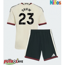 Camiseta Manchester United Luke Shaw #23 Tercera Equipación para niños 2026-27 manga corta (+ pantalones cortos)